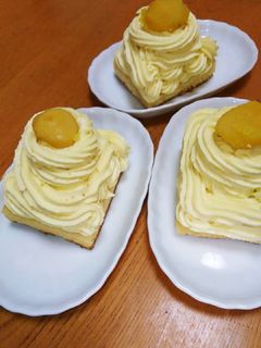 栗きんとんをリメイクでモンブラン-レシピのメイン写真