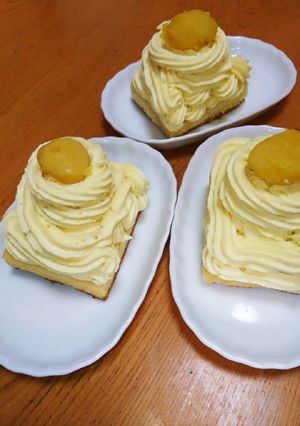 栗きんとんをリメイクでモンブラン-レシピのメイン写真