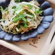 水菜とレンコンのシャキうまサラダ