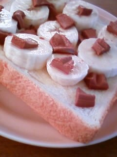 チョコバナナトースト-レシピのメイン写真