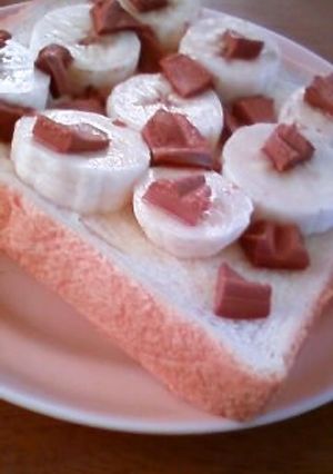 チョコバナナトースト-レシピのメイン写真