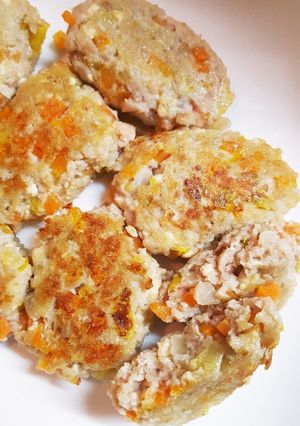 離乳食完了期～ふわふわ蓮根豆腐バーグ-レシピのメイン写真