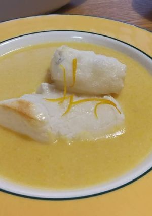 かぼちゃポタージュ雑煮-レシピのメイン写真