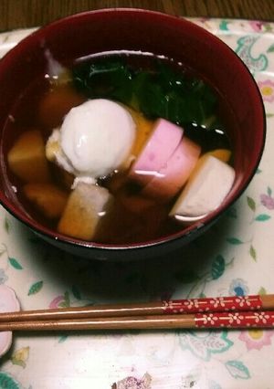 両親の実家❕愛媛東予のお雑煮(^q^)☺-レシピのメイン写真