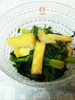 栄養たっぷり♪大根の葉と油揚げの炒め物-レシピのメイン写真