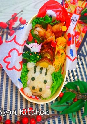 簡単♪おにぎり『イノシシ』キャラ弁♡-レシピのメイン写真