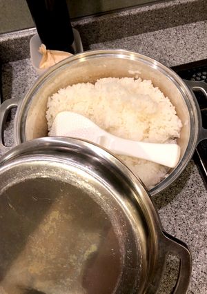 無水鍋で炊飯♪-レシピのメイン写真