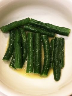 簡単!インゲンのバター醤油和え-レシピのメイン写真