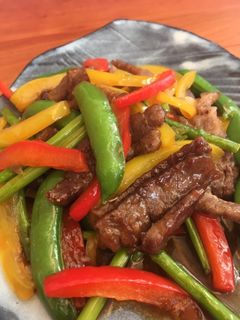 牛肉とスナップえんどうのオイスター炒め-レシピのメイン写真
