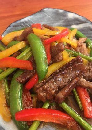 牛肉とスナップえんどうのオイスター炒め-レシピのメイン写真