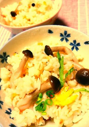 圧力なべで麦飯炊き込みご飯（腸活）-レシピのメイン写真