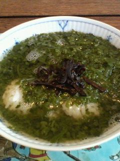 塩昆布でめかぶ茶漬け-レシピのメイン写真