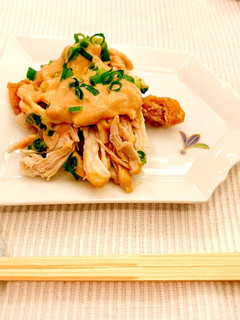 ☆鶏胸肉とお揚げのポン酢白和え-レシピのメイン写真