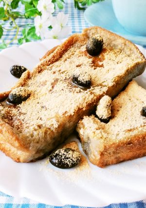 黒豆の煮汁活用！フレンチトースト-レシピのメイン写真