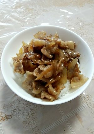 豚バラの生姜焼き丼-レシピのメイン写真