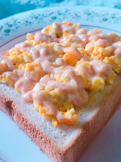 朝食に!明太マヨの卵トースト-レシピのメイン写真