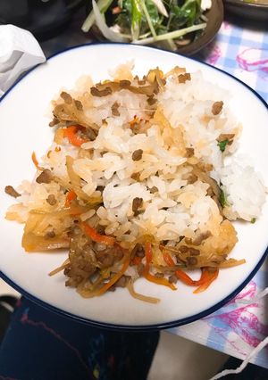 きのこDEビビンバ-レシピのメイン写真