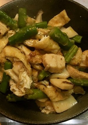 鶏肉とエリンギのわさび炒め-レシピのメイン写真