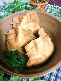 野菜と卵の油揚げ巾着煮-レシピのメイン写真