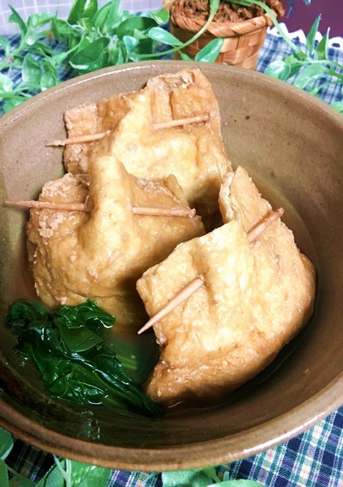野菜と卵の油揚げ巾着煮-レシピのメイン写真