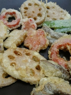 お節のお煮しめをリメイク天ぷら-レシピのメイン写真