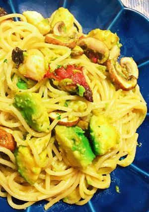 ＊タコとアボカドのバター醤油パスタ＊-レシピのメイン写真