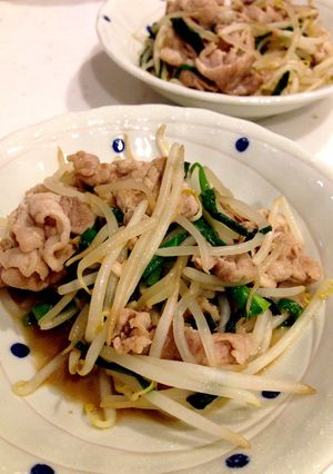もやしニラ肉炒め②-レシピのメイン写真
