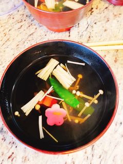 簡単☆えのきと花麩のお吸い物-レシピのメイン写真