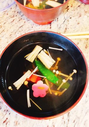 簡単☆えのきと花麩のお吸い物-レシピのメイン写真