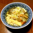 具だくさん、エビ天入り蕎麦