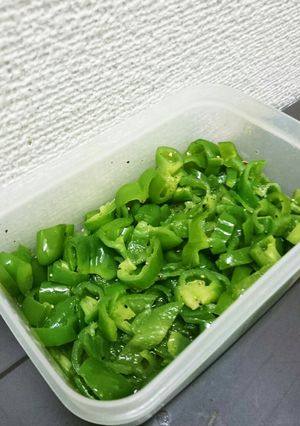 無限ピーマン風☆ピーマンのみのおかず-レシピのメイン写真