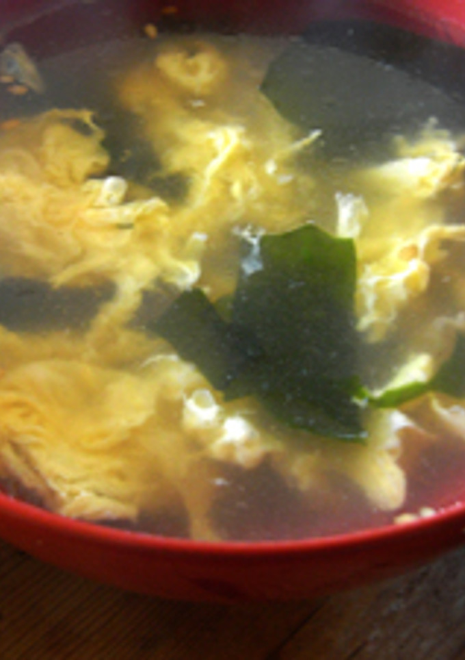 とろっと卵とわかめの中華スープ-レシピのメイン写真