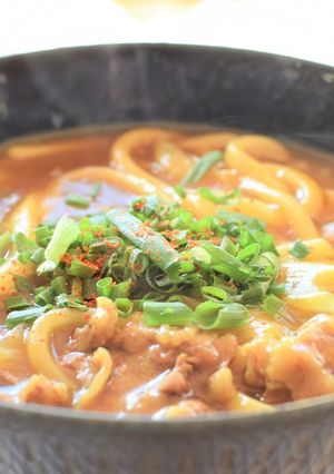簡単。牛バラ肉のカレーうどん☆彡-レシピのメイン写真