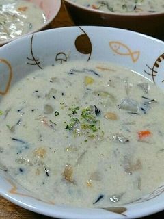 お餅入り豆乳シチュー-レシピのメイン写真