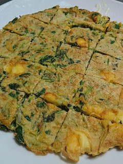 豆苗じゃこチーズのチヂミ-レシピのメイン写真