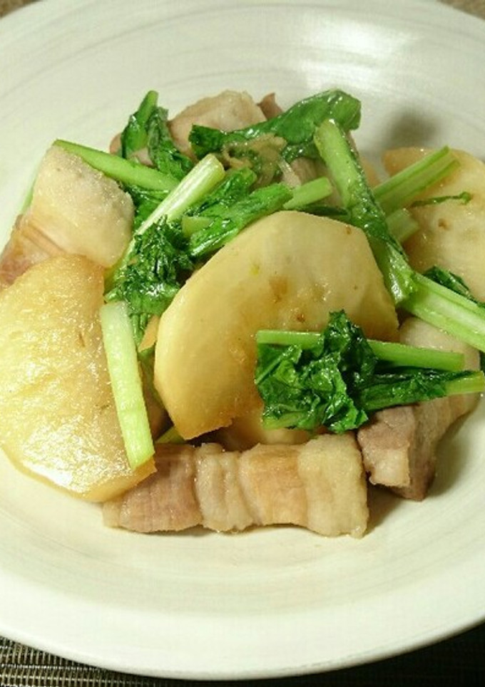 かぶと豚肉の煮物-レシピのメイン写真
