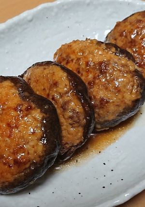 ポンのしいたけのつくね詰め-レシピのメイン写真