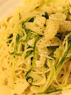 数の子&水菜のペペロンチーノソースパスタ-レシピのメイン写真