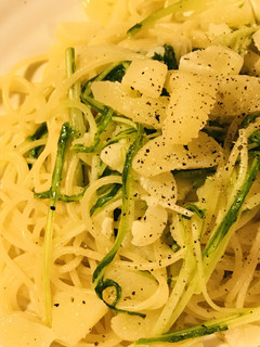 数の子&水菜のペペロンチーノソースパスタ-レシピのメイン写真