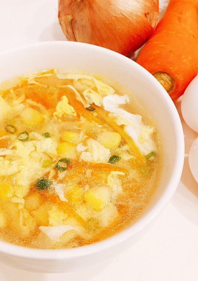 簡単美味☆コーンと野菜と卵の中華スープ☆-レシピのメイン写真
