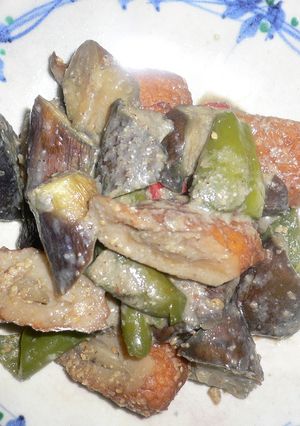 簡単！レンジでなすのごま味噌煮-レシピのメイン写真