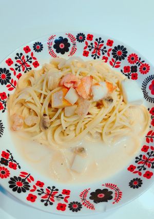シーフードクリームパスタ☆-レシピのメイン写真