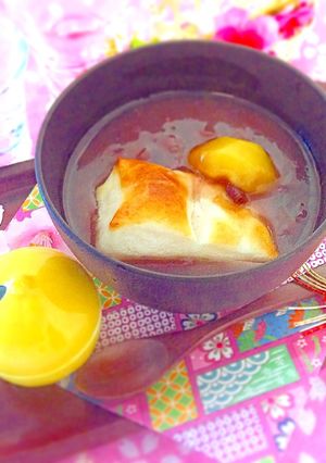 鏡開きに☆ゆであずき缶でとろ〜りおしるこ-レシピのメイン写真