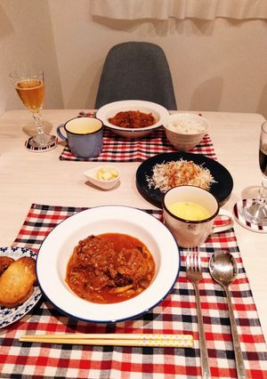 煮込みハンバーグ-レシピのメイン写真