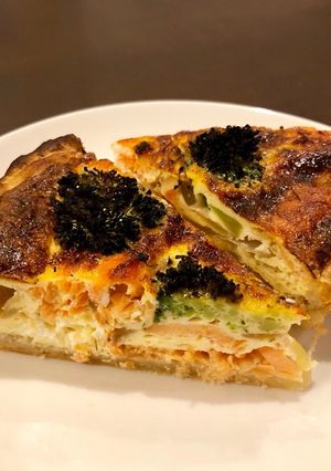 サーモンとクリームチーズのキッシュ-レシピのメイン写真