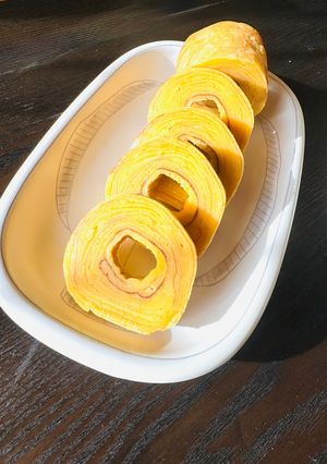 フライパンでしっとりバームクーヘン-レシピのメイン写真