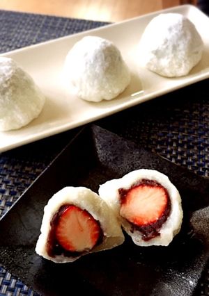 お餅で簡単いちご大福-レシピのメイン写真