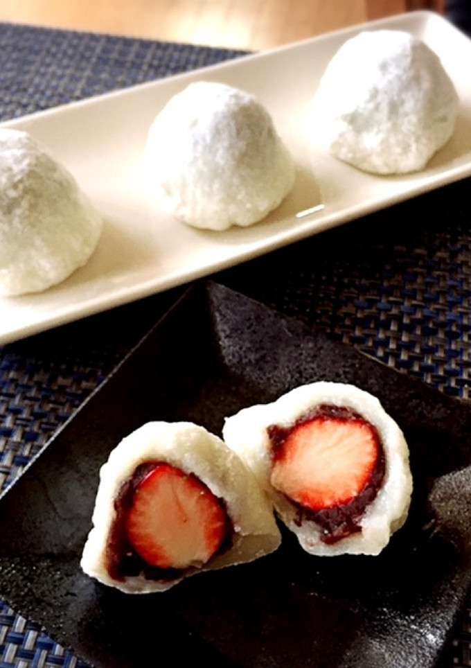 お餅で簡単いちご大福-レシピのメイン写真