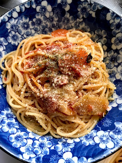 チキンのトマト煮の残りでトマトパスタ★-レシピのメイン写真