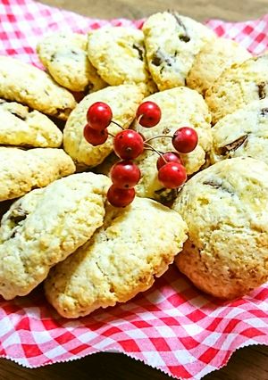 HMで簡単　チョコクッキー　りんご入り-レシピのメイン写真